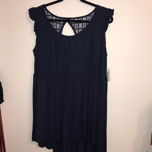 Torrid Navy Lace Yoke BabyDoll